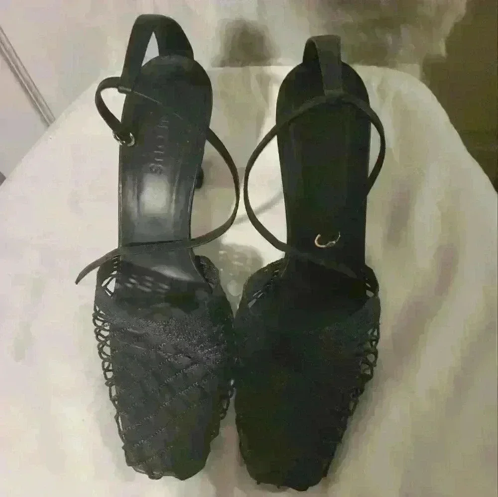 NEOUS Leather & Mesh Sandals